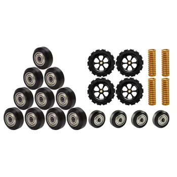 

10Pcs Big Plastic Pulley Wheel with Bearing Idler & 1Set MK3 Aluminum Substrate Hot Bed M4 Hand Screw Large Nut