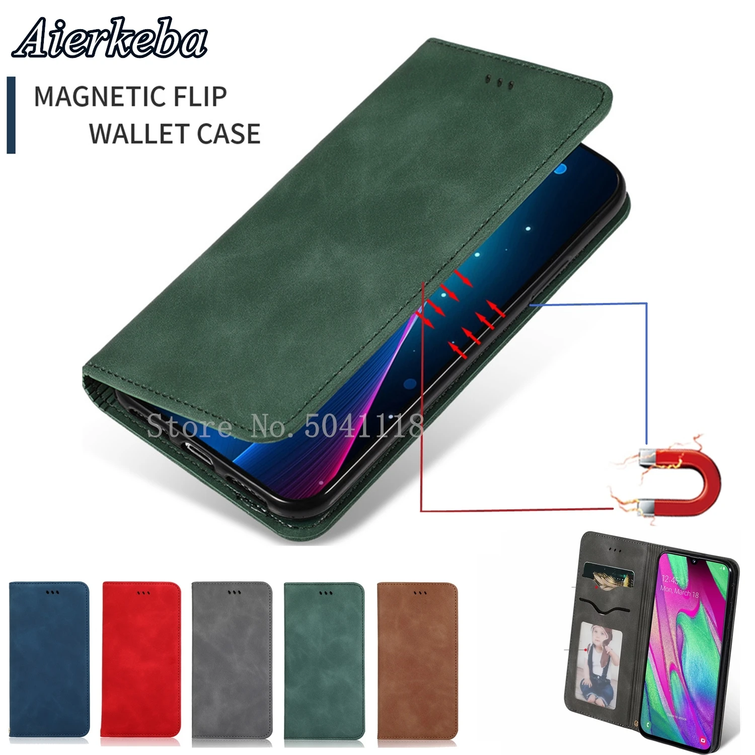 

Flip Leather Case for Samsung Galaxy A10 A20 A30 A40 A50 A60 A70 A7 A8 Plus A9 A20E M10 M20 M30 M40 Magnetic Card Wallet Cover