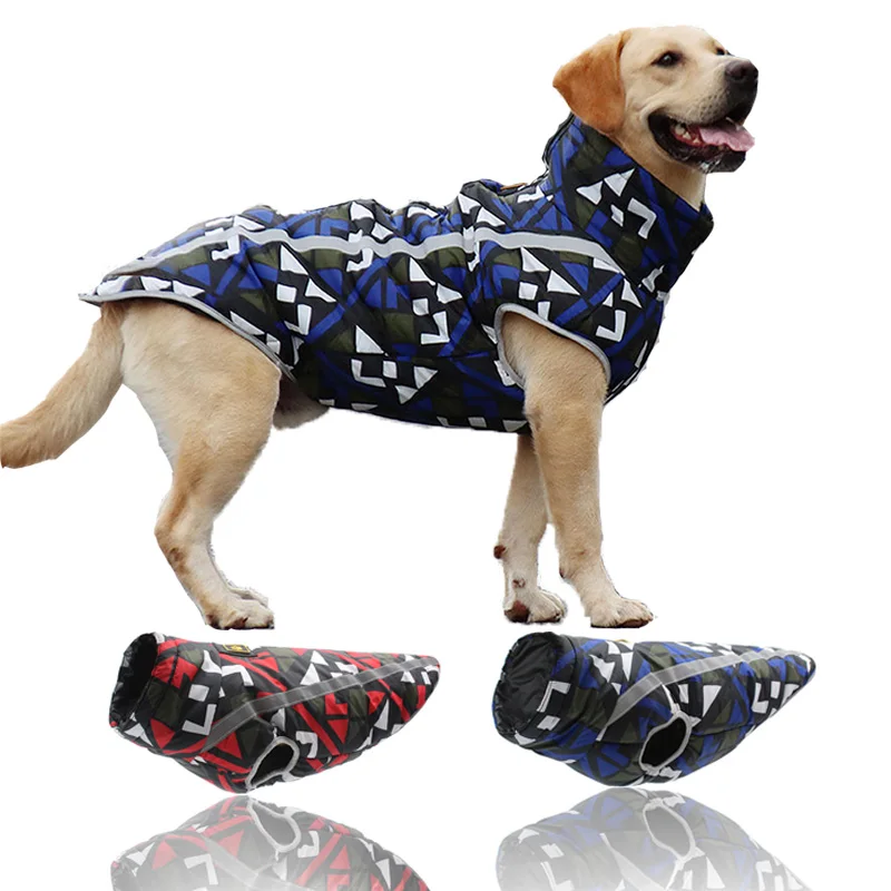 Куртка Yotmy Dog для крупных пород водонепроницаемая Светоотражающая теплая зимняя