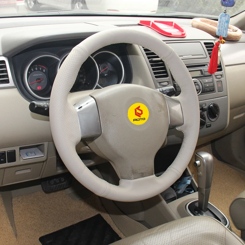 Оплетка на руль для старого Nissan Tiida funda volante Versa Note 2004 2010 Sylphy 2006 2011 2007 2011|Чехлы руль| |