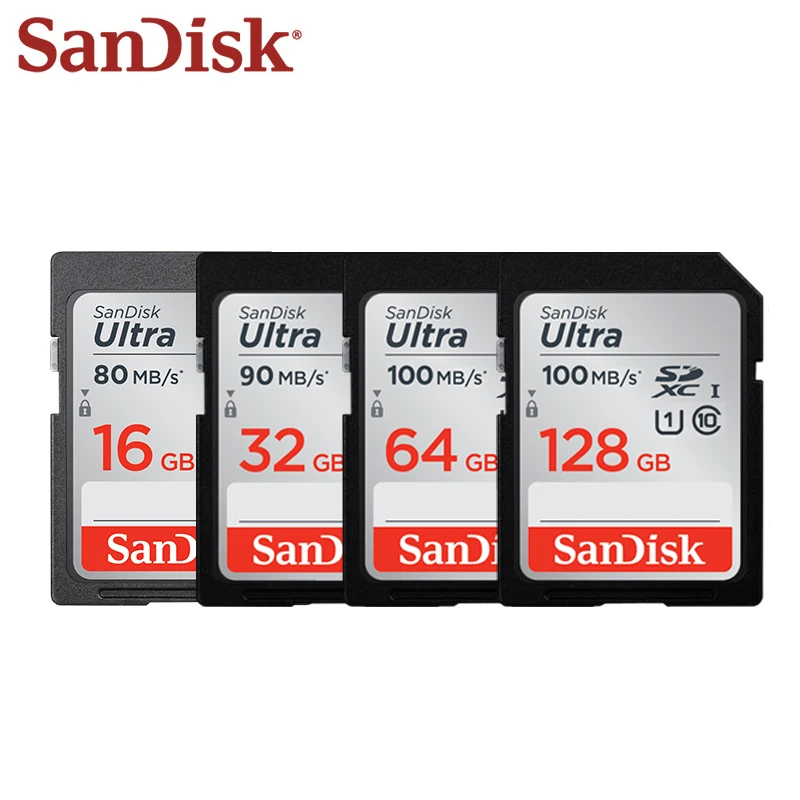Sandisk sd карта 16 МБ/с. 32 ГБ 64 128 SDHC/SDXC|card amplifier|card packagecard access |