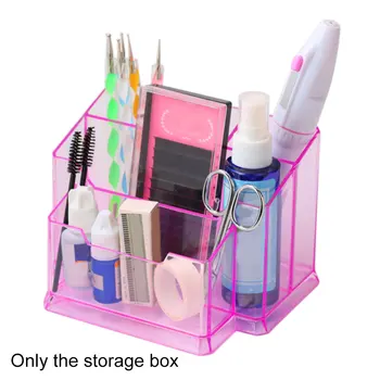 

Case Wipes Cotton Practical Nail Art 3 Colors Organizer Holder Acrylic Storage Box Compact Multi Slot Files Display Brushes Pens