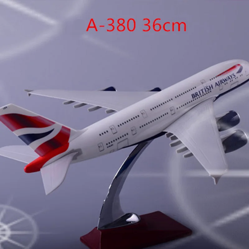 36 см 1:200 Airbus A380 модель Air British airline Air way с базовым сплавом самолет коллекционные игрушки для показа коллекции