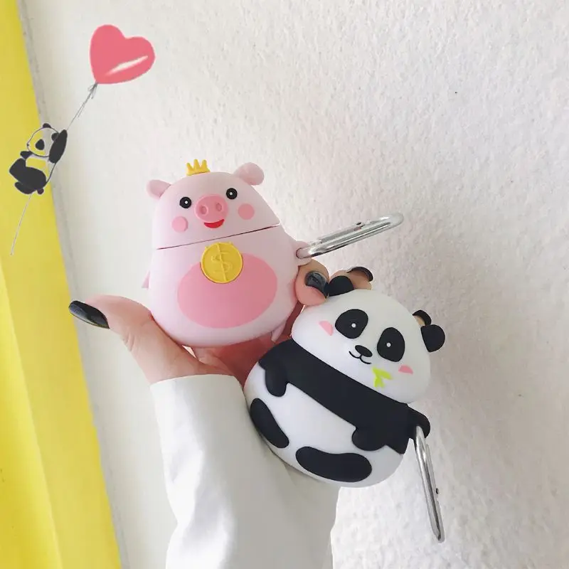 

Shockproof Silicone Protective Case Cute Animal Cover Protector for Airpods 1/2