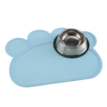 

Waterproof Pet Mat for Dog Cat Silicone Pet Food Pad Spill-proof Feeder Pad Pet Bowl Drinking Mat Dog Feeding Placemat