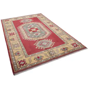 

165x241 Cm Yellow Handmade Anatolian Rug-5x8 Ft