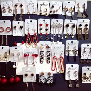 

30 Paris/lot fashion classical mix random style alloy women earring lot jewelry wholesale 200729-78