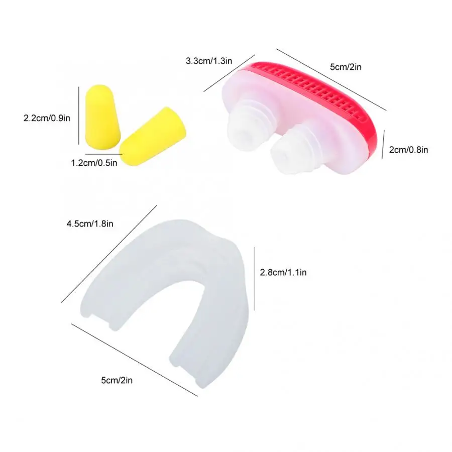 Антихрап зажим для ушей для носа, рта, зубов, лоток для здоровья, ночного сна, устройство для остановки храпа