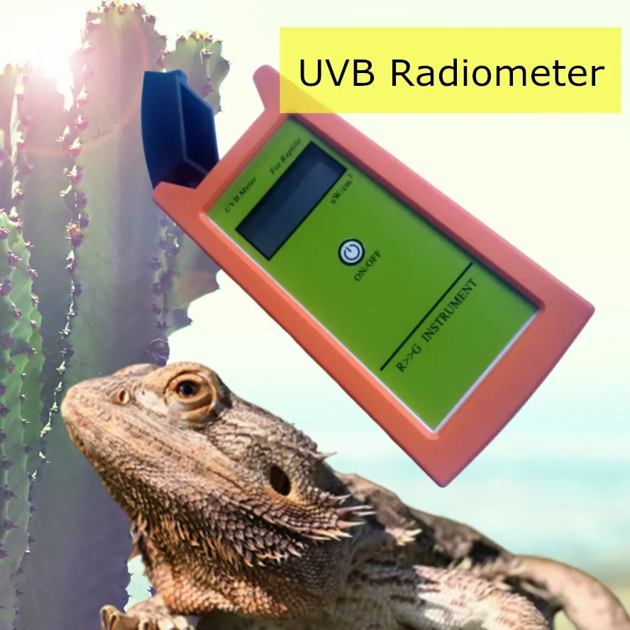 

Hand held digital UVB Radiometer measures 280nm-320nm w / Range from 0-1999 µW/cmІ for Reptile Amphibian bulb light Detection