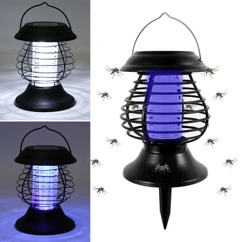

Solar Mosquito Killer Lamps Outdoor Garden Lawn Light Solar Powered LED Light Mosquito Pest Bug Zapper Insect Killer UV light