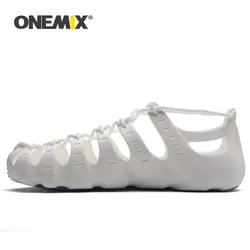 Onemix 2016 Для Мужчин's кроссовки дышащий ткачество прогулочная обувь Открытый ярких цветов без застежки женская обувь бесплатная доставка 1101