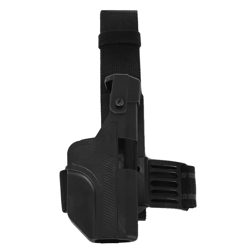 Тактическая Шестерня Glock ремень/ножная кобура быстрая капля правая рука пистолет кобура для Glock 17 19 23 принадлежности для охоты, оружие чехол - Цвет: Black Leg Holster