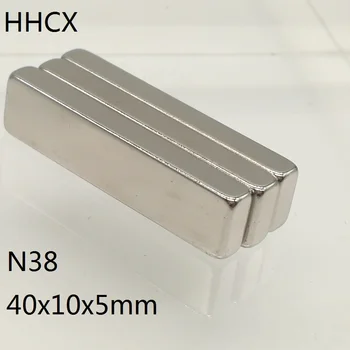 

1 3 5 10pcs/lot magnet 40x10x5 N38 Strong mm Square NdFeB Rare Earth Magnet 40*10*5 Neodymium Magnets