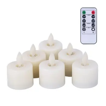 

6Pcs/box Remote Control LED Candles Flameless Electronic Candle Home Tea Light