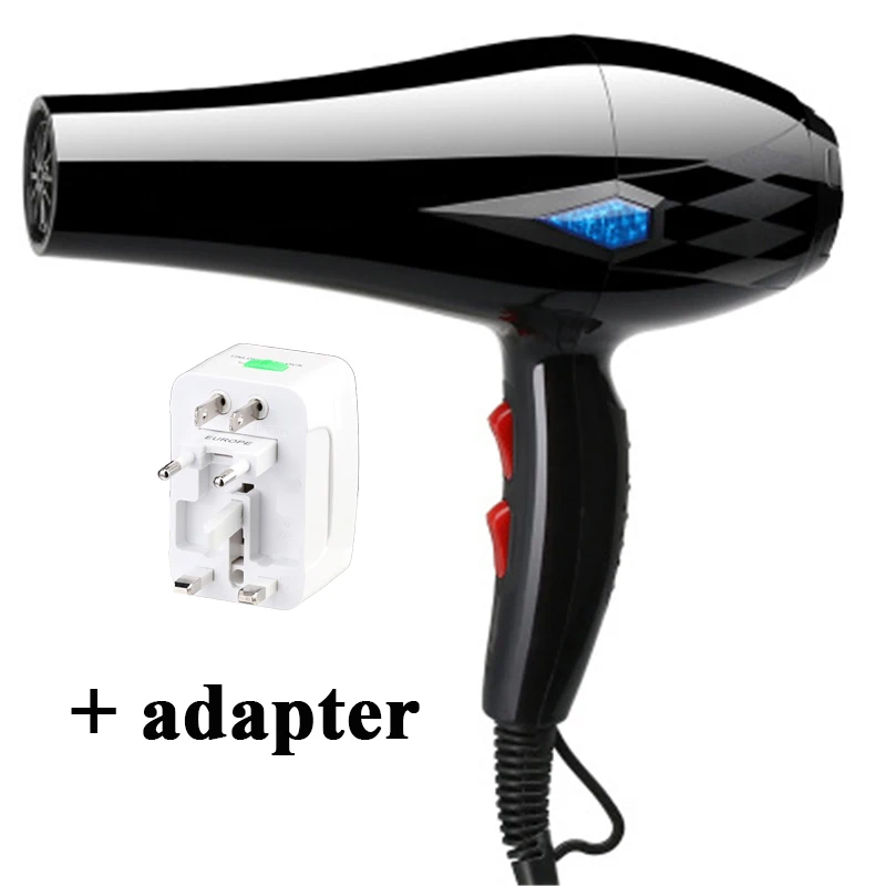 

2000 Power Professional Salon Hair Dryer Negative Ion Blow Dryer Electric Hairdryer Hot/Cold Wind Hair Dryer Drop shipping