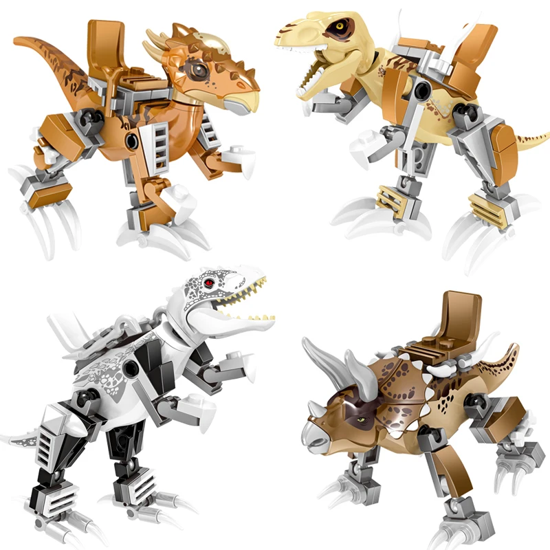 

Jurassic World LegoINGLY Dinosaurs Compatible Building Block War Game Figures Brick Boy Animal Toy Model for Children Gift