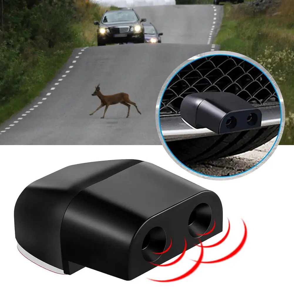 2PCS Car Deer Whistles Animal Alert Auto Warning Whistles System Alarm Double Construction Deer Device For Car Truck RV