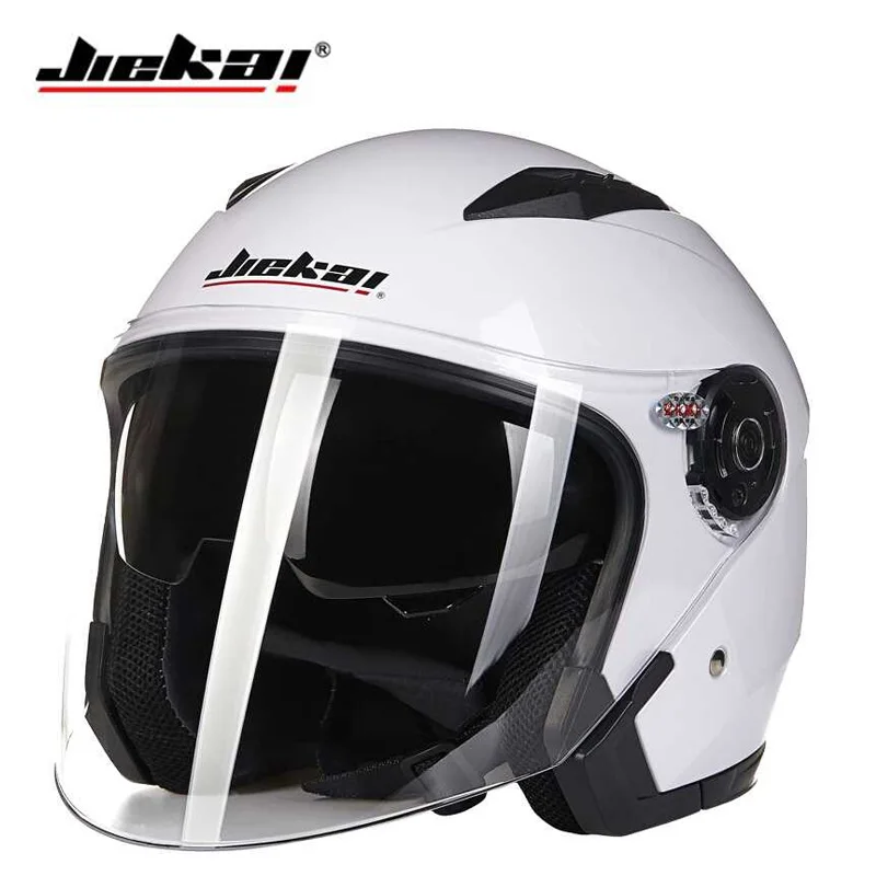 Dual visor unisex Motorcycle helmet JIEKAI electric bicycle motor bike Accessories Seasons scooter Moto helmets | Автомобили и