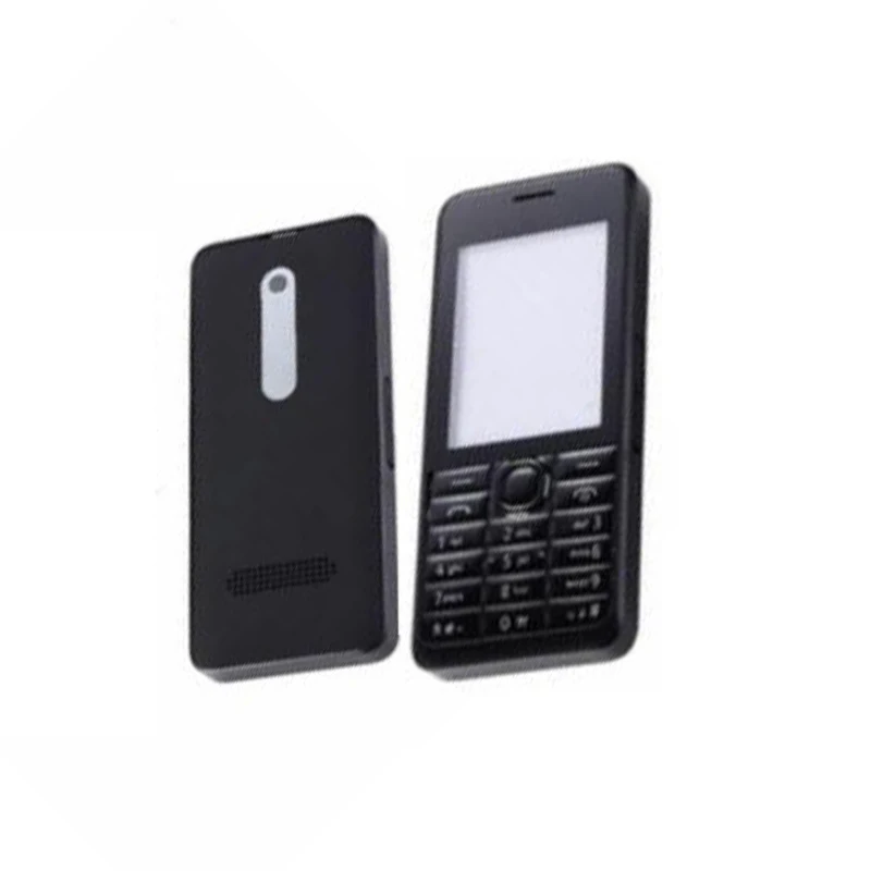 Полный корпус для Nokia Asha 301 n301 версия с двумя картами Передняя Крышка батарейного
