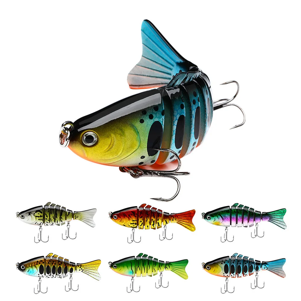 

Soft Lure Multi-section Wobblers Fishing Lures Fishing Luresset Bionic Road Lure 7-section Colorful Sea Fishing Lures