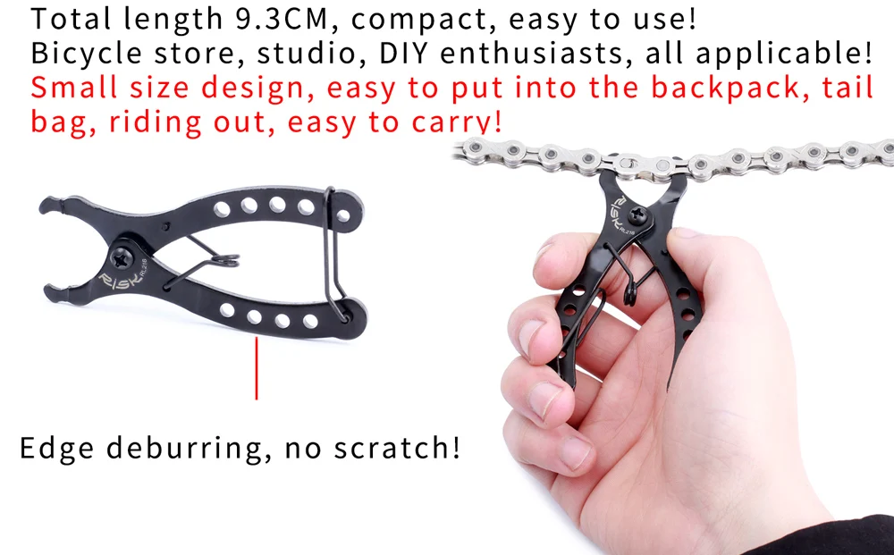 Bicycle Open Close Chain Magic Buckle Repair Removal Tool Bike Link Plier LD 