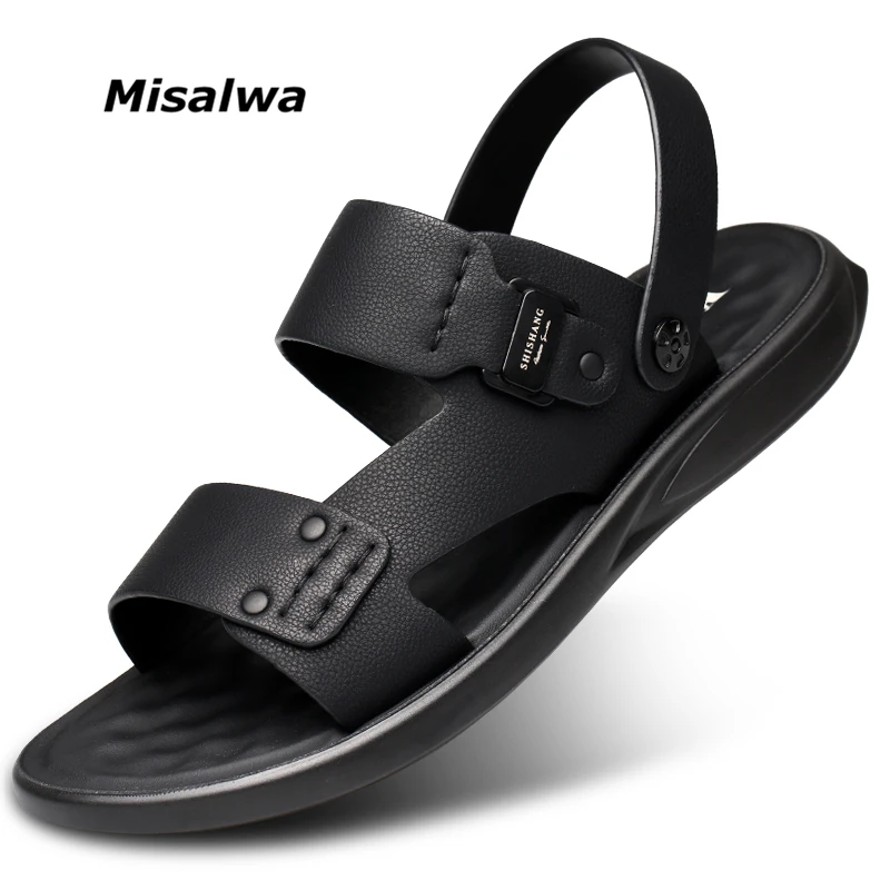 Школьные сандалии Misalwa из искусственной кожи для молодых мужчин мягкие здоровые