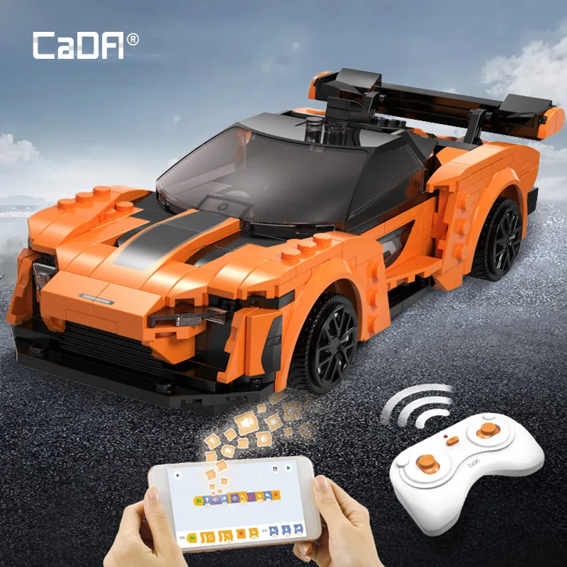 Cada Technical APP Programming Remote Control Sports Car Building Blocks City RC Vehicle Racing Car Bricks Gifts Toys for Boys|Technic/Electronic...