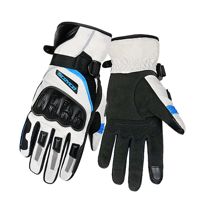 Перчатки для велоспорта, полный палец, толстые, тепловые, сенсорный экран, ветрозащитные, водонепроницаемые, для езды на мотоцикле, защитные перчатки, аксессуары