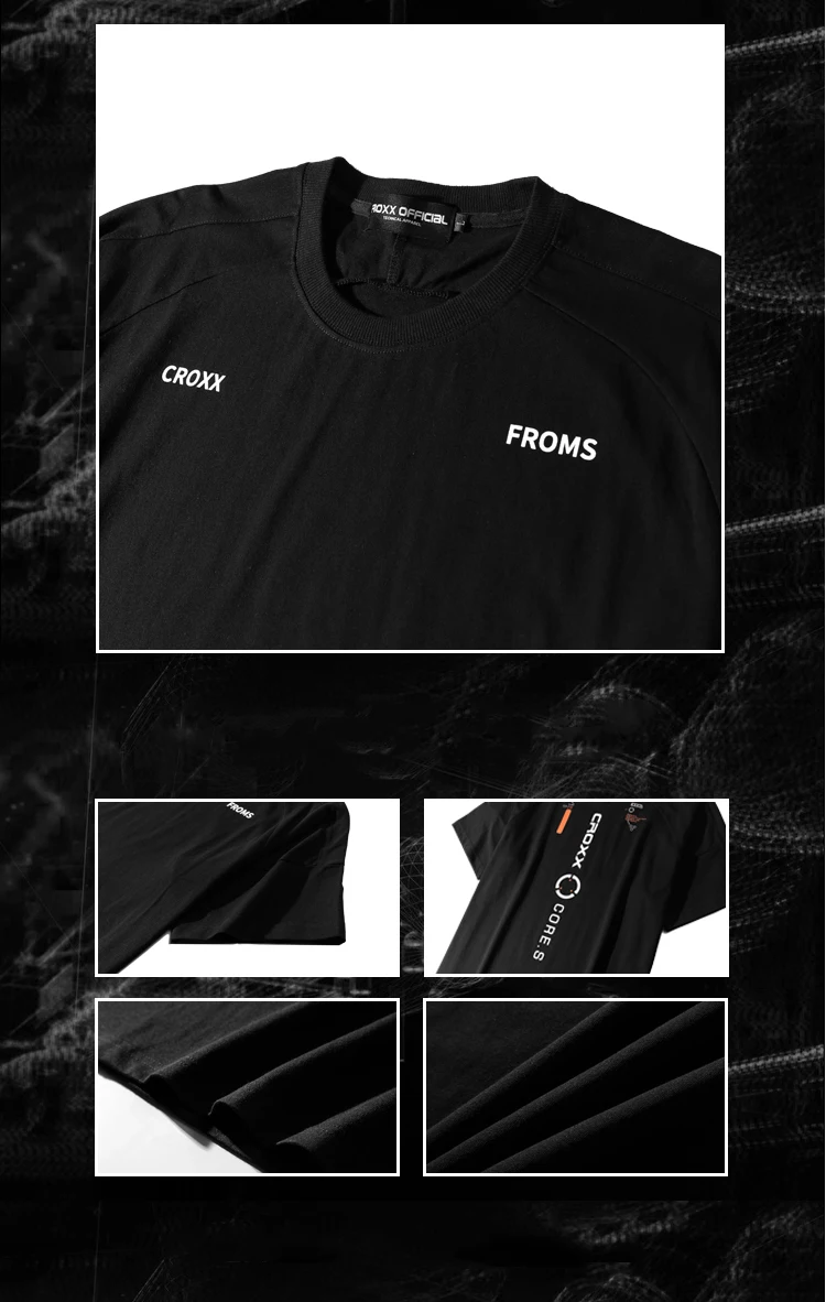 The croxx Men's cotton  t-shirt TCX18-21 loose techwear aesthetic streetwear ninjawear