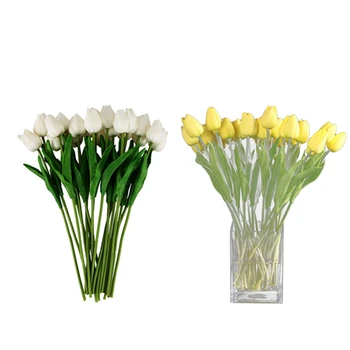 

40Pcs Tulip Flower Latex Real Press for Wedding Decor Flower KC453 & KC451