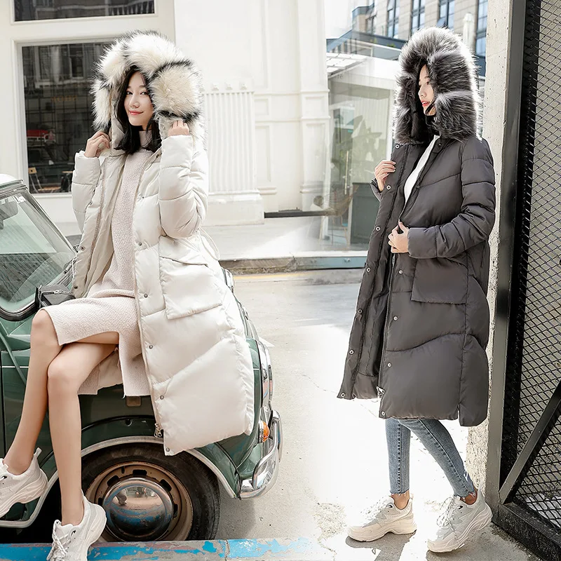 

2018 Winter New Style Korean-style Loose-Fit Slimming WOMEN'S Dress Thick Coat Students down Jacket Cotton-padded Clothes Women'