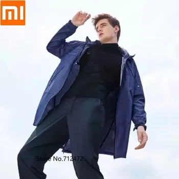 

Xiaomi DMN Windproof fashion long trench coat Light and comfortable Breathable MEN Loose Hooded long windbreaker