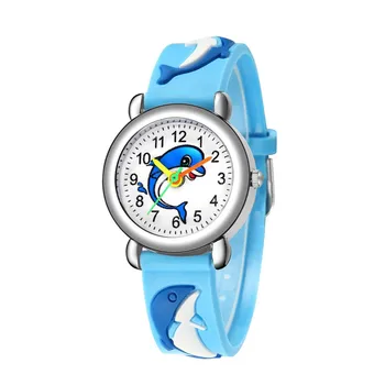 

Cute Kids Cartoon Watches Delicate Silicone Band Watch Los niños miran Boys Girls Gift Kawaii Clock Children Quartz Wristwatches