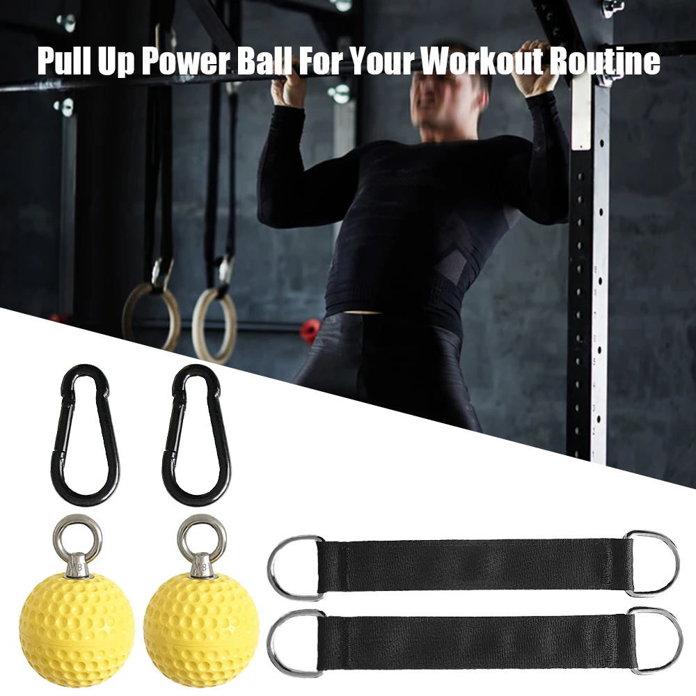

Pull Up Exercise Ball Wrist Training Grip Ball Fitness Workout Exercise Arm Back Muscle Pull Force Ball Climbing Pull Up Trainin