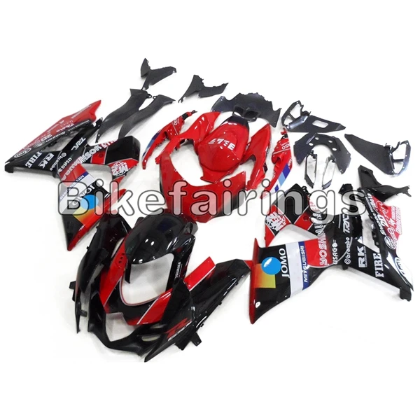 As Picture Shown Корпусы для Suzuki капот тела работа оболочки 2009 2010 2011 2012 2013 K9 GSXR1000 GSX-R1000 красные, черные Джомо обтекатели - Цвет: As Picture Shown