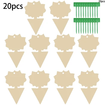 

Stakes Sticky Fly Traps Plant Fly Catcher Dual-Sided Sticky Fly Traps Non-Toxic And Eco-Friendly Practical
