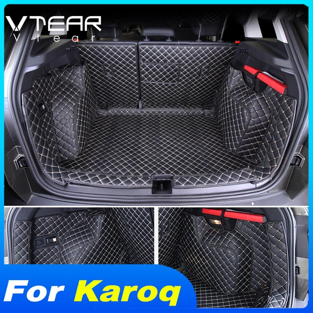 Vdéchir – tapis de coffre arrière de voiture, intérieur PU imperméable,  tapis de sol, housse de Protection Anti-coup de pied, accessoires de  décoration pour Skoda Karoq 2021 - AliExpress