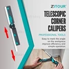 Zitour® Accurate Mitre Gauges for Mitre Saws Adjustable Angle Ruler Saw Protractor Ruler with Pencil Inclinometer Measuring Tool 4