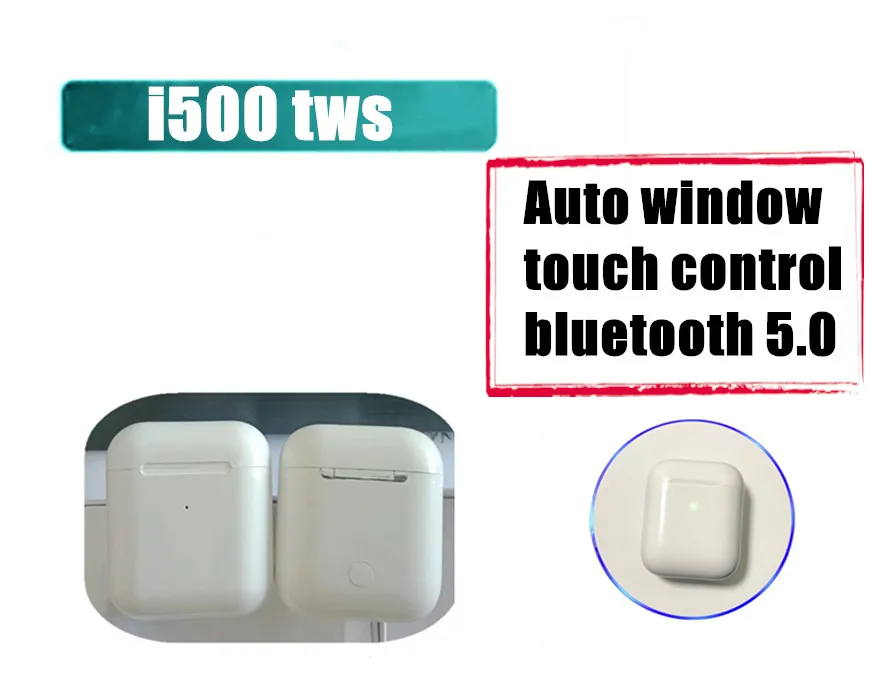 

Newest i500 TWS AP2 1:1 Wireless Earphone Bluetooth 5.0 Super Bass i500 tws not W1 H1 Chip pk i20 i60 i80 i100 i200 i300
