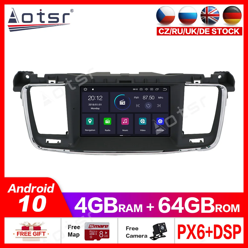Android 6. 0 PX6 для Peugeot 10 508-2011 годов автомобильный стерео DVD CD мультимедийный плеер