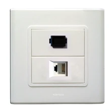 SC+ RJ11 модули разъемов, информация настенная пластина крышка розетки лицевые панели разъем Cat3 PSTN телефонный волоконно-оптический Keystone