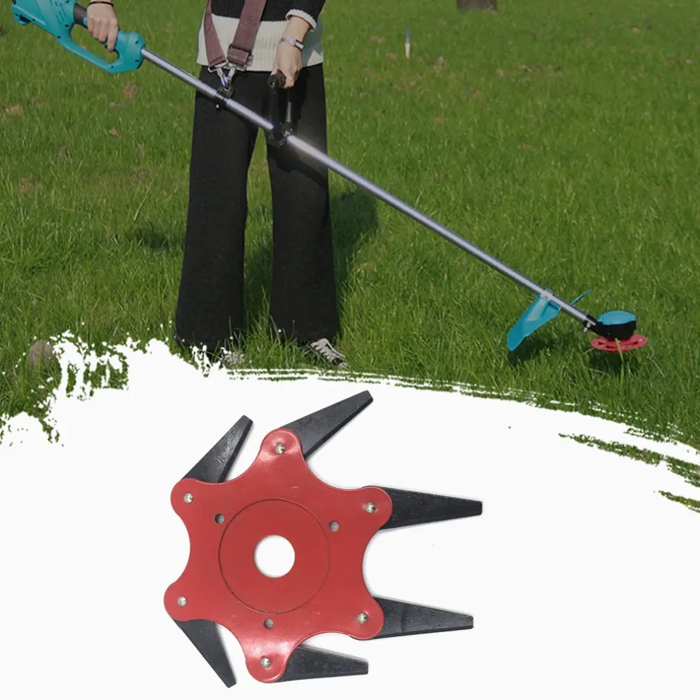 High Strength Professional Tool Farm Mower Lawn Mower Lawn Machine Carbide Six-Leaf Knife Grass Head