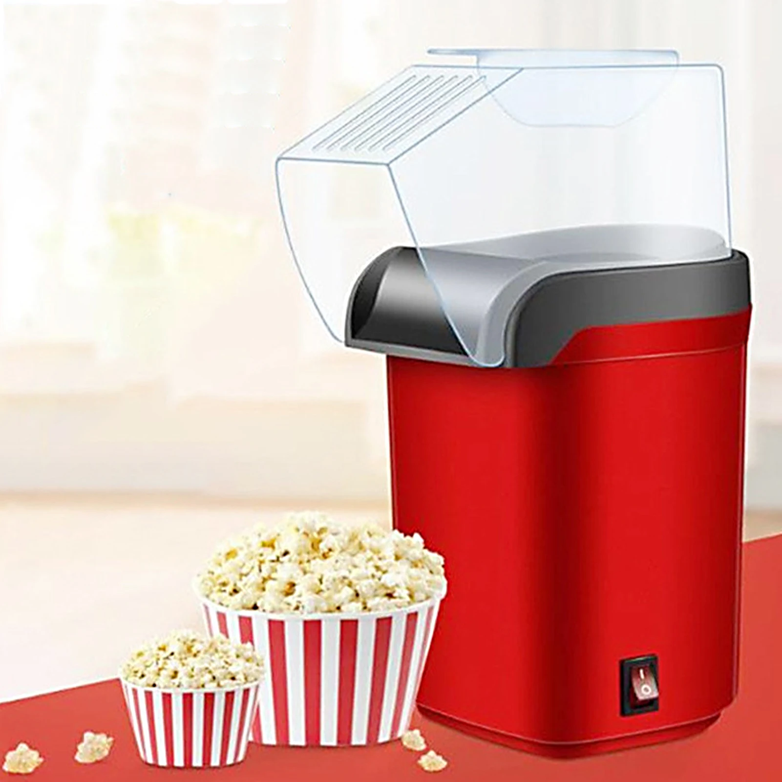 Electric Corn Popcorn Maker Household Automatic Mini Hot Air Popcorn Making Machine DIY Corn Popper Children Gift 110V 220V