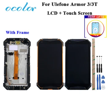 

ocolor For Ulefone Armor 3 LCD Display and Touch Screen Tested With Frame Assembly +Tools +Film For Ulefone Armor 3T LCD