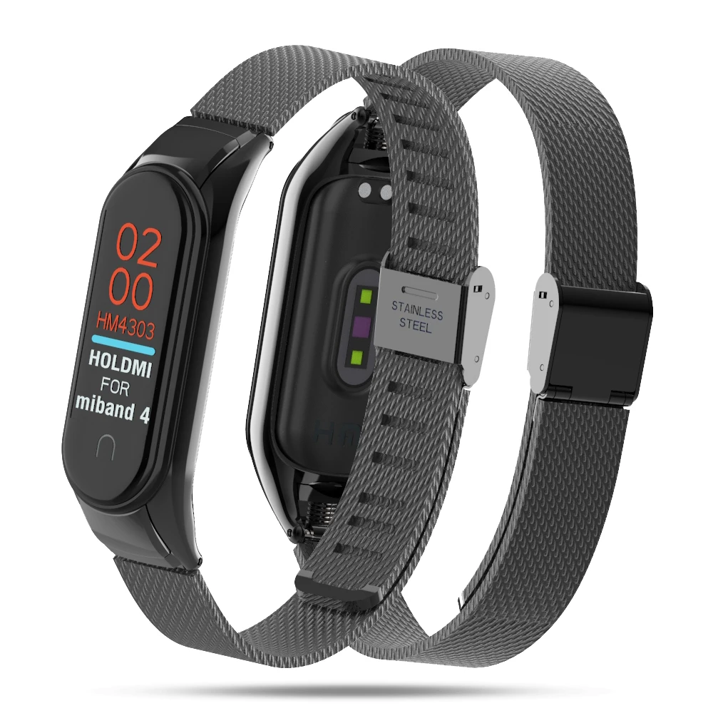 Для Xiaomi mi Band 4 сменный спортивный ремешок с пряжкой металлический на запястье