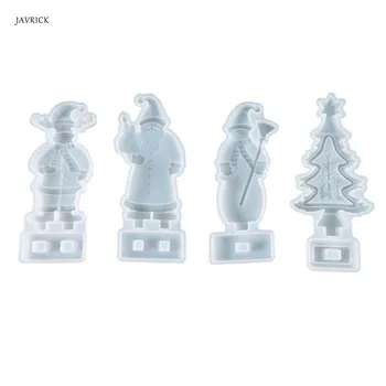 

Crystal Epoxy Resin Mold Christmas Ornament Silicone Mould DIY Crafts Desktop Decorations Making Tools