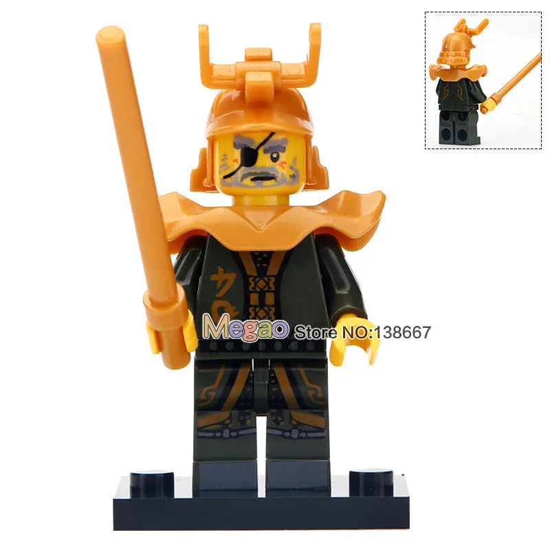 Одиночная ниндзя действия кости солдат Frakjaw Garmadon оружие Скелет армии ing строительные блоки игрушки для детей - Цвет: Небесно-голубой