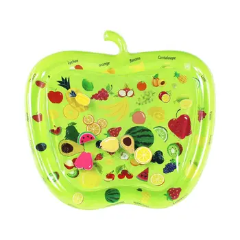 

Apple-Shape Tummy Time Baby Water Mat Infant Toy Inflatable Play Mat for 3 6 9 Months Newborn Boy Girl Fun time Play
