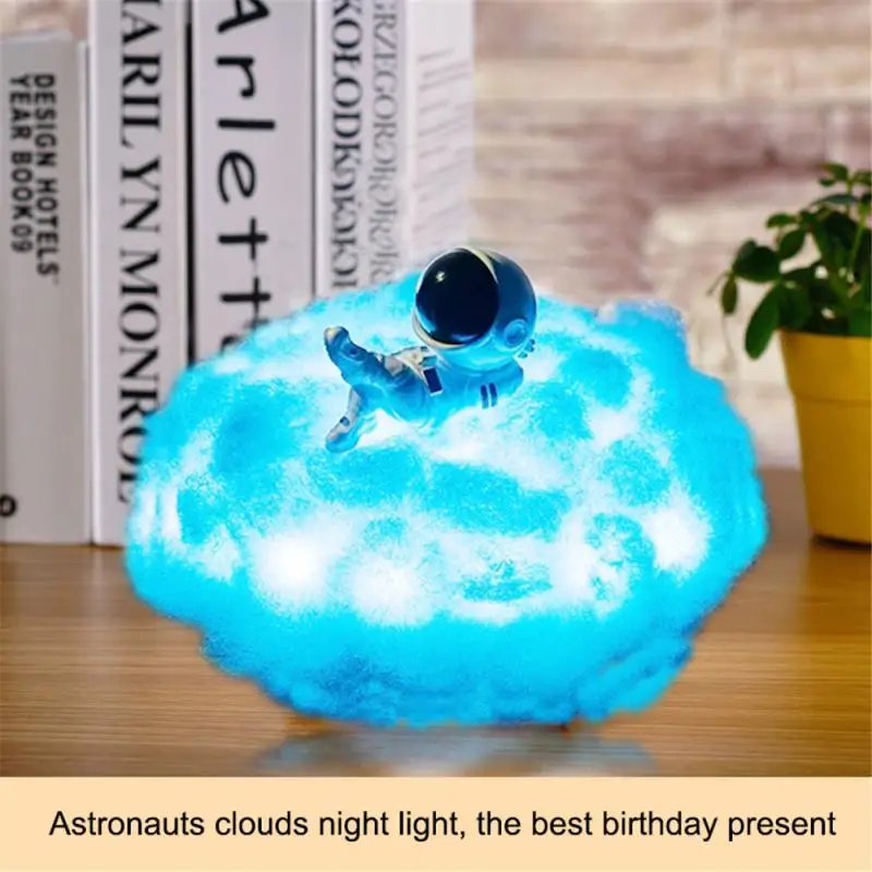 Astronaut Lamp With Rainbow Effect As Children's Night Light New