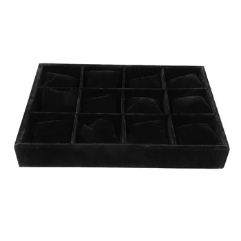 

Velvet Watch Drawer Storage - Jewlery Organizer Tray Watch Rings Display Showcase (Multifunction,13.8 x 9.5 x 2inch)